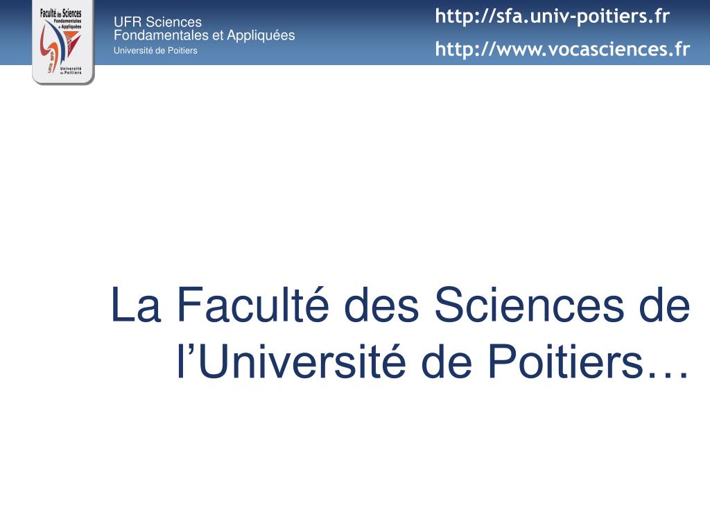 PPT UFR Sciences Fondamentales Et Appliqu es PowerPoint Presentation ppt-ufr-sciences-fondamentales-et-appliqu-es-powerpoint-presentation