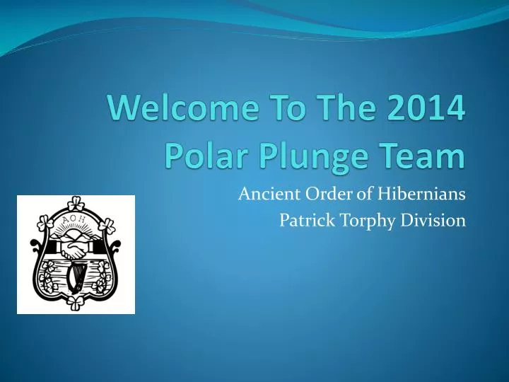 welcome to the 2014 polar plunge team n.