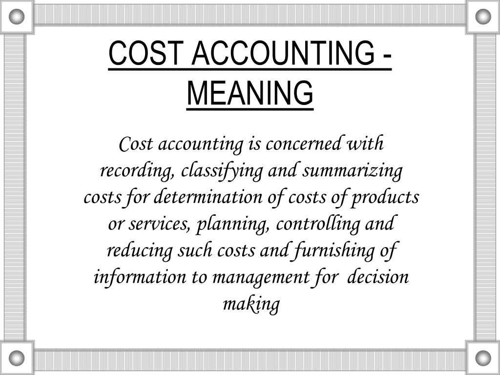 meaning of cost assignment accounting