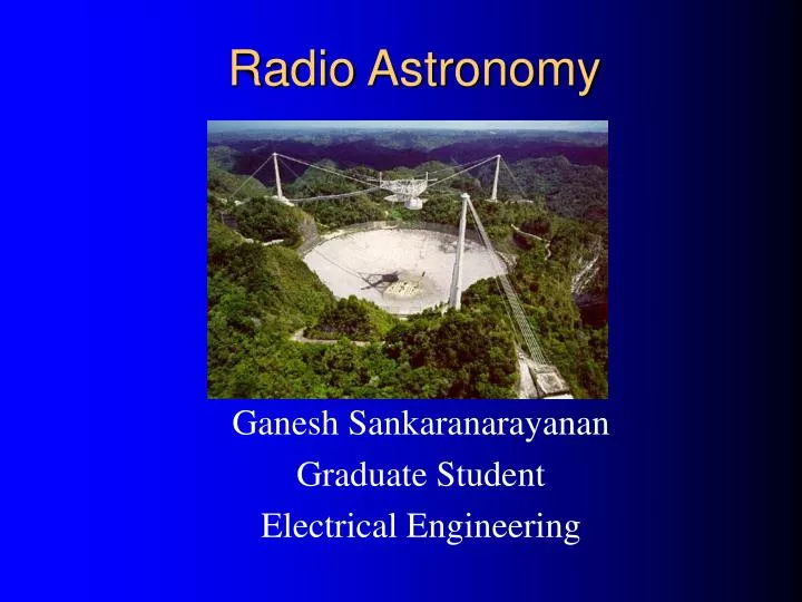 PPT - Radio Astronomy PowerPoint Presentation, free download - ID:3259169