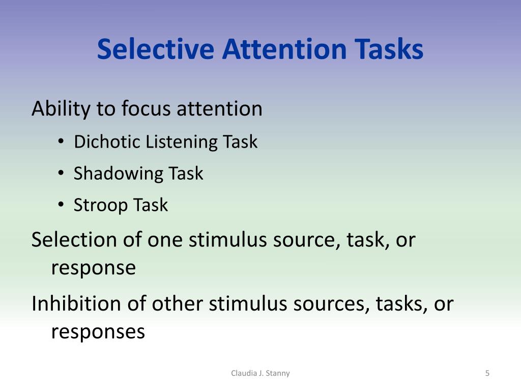 most participants in a dichotic listening task are