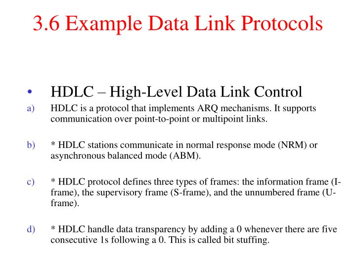 PPT - The Data Link Layer PowerPoint Presentation - ID:3259289