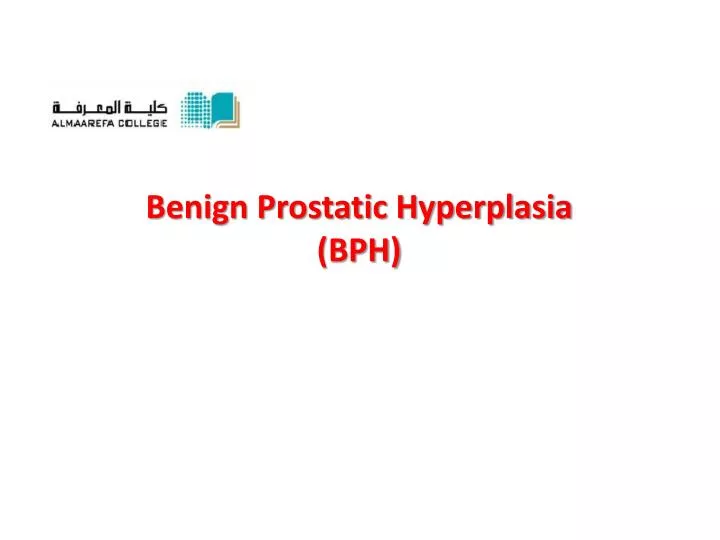 benign prostatic hyperplasia bph n.