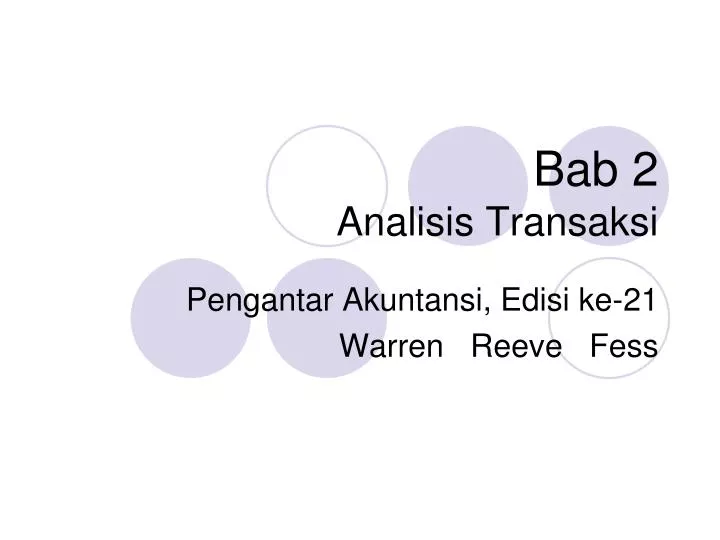 bab 2 analisis transaksi n.
