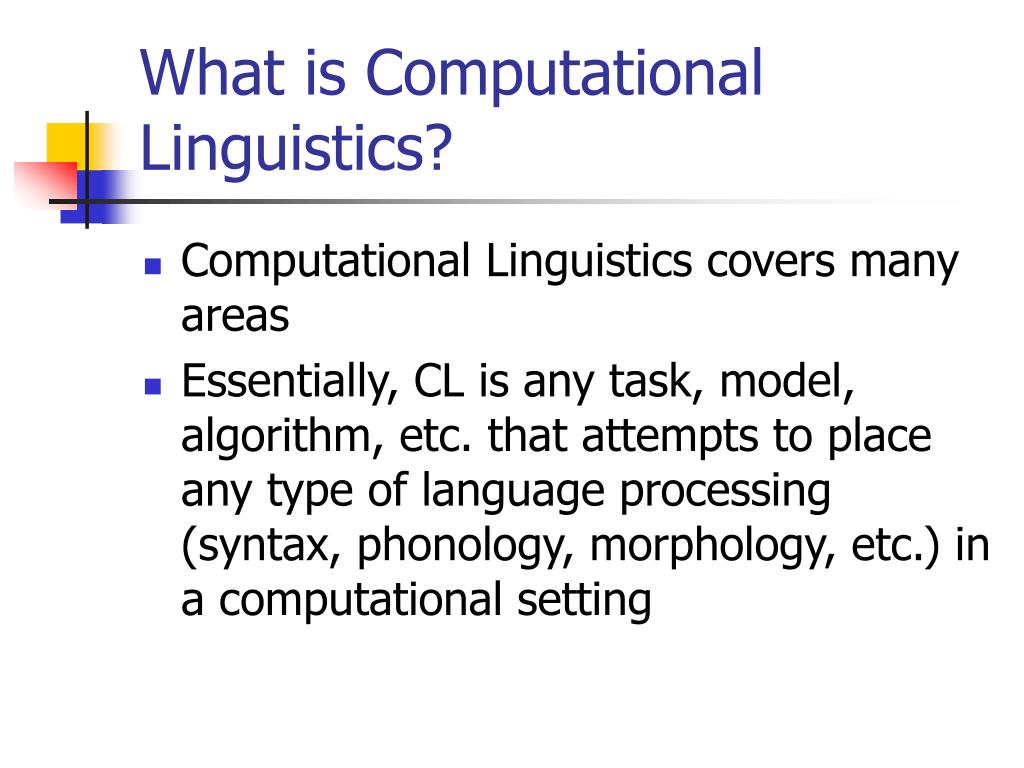 Ppt introduction to computational linguistics powerpoint presentation