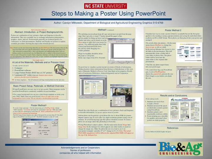 how to make a poster presentation with powerpoint