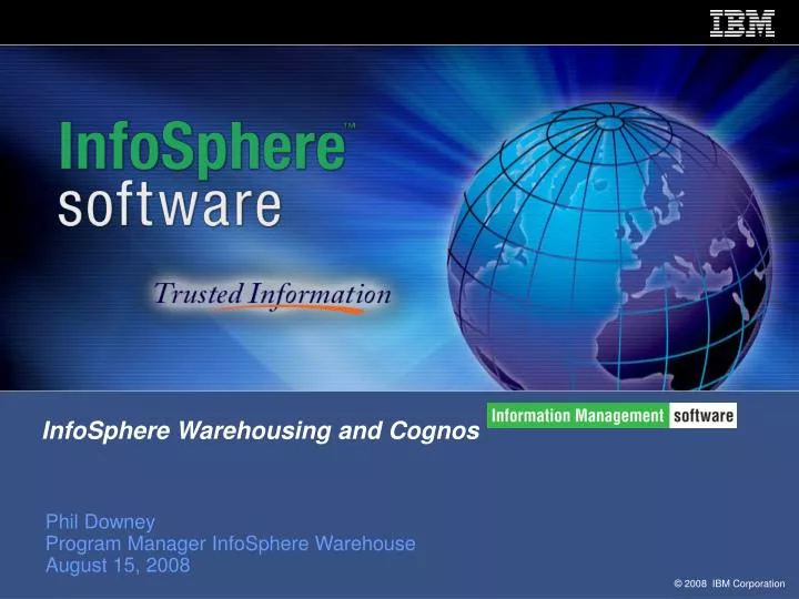 PPT InfoSphere Warehousing and Cognos PowerPoint Presentation, free