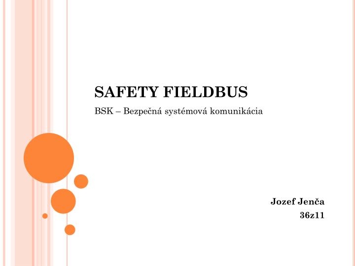 PPT SAFETY FIELDBUS PowerPoint Presentation, free download ID3264452