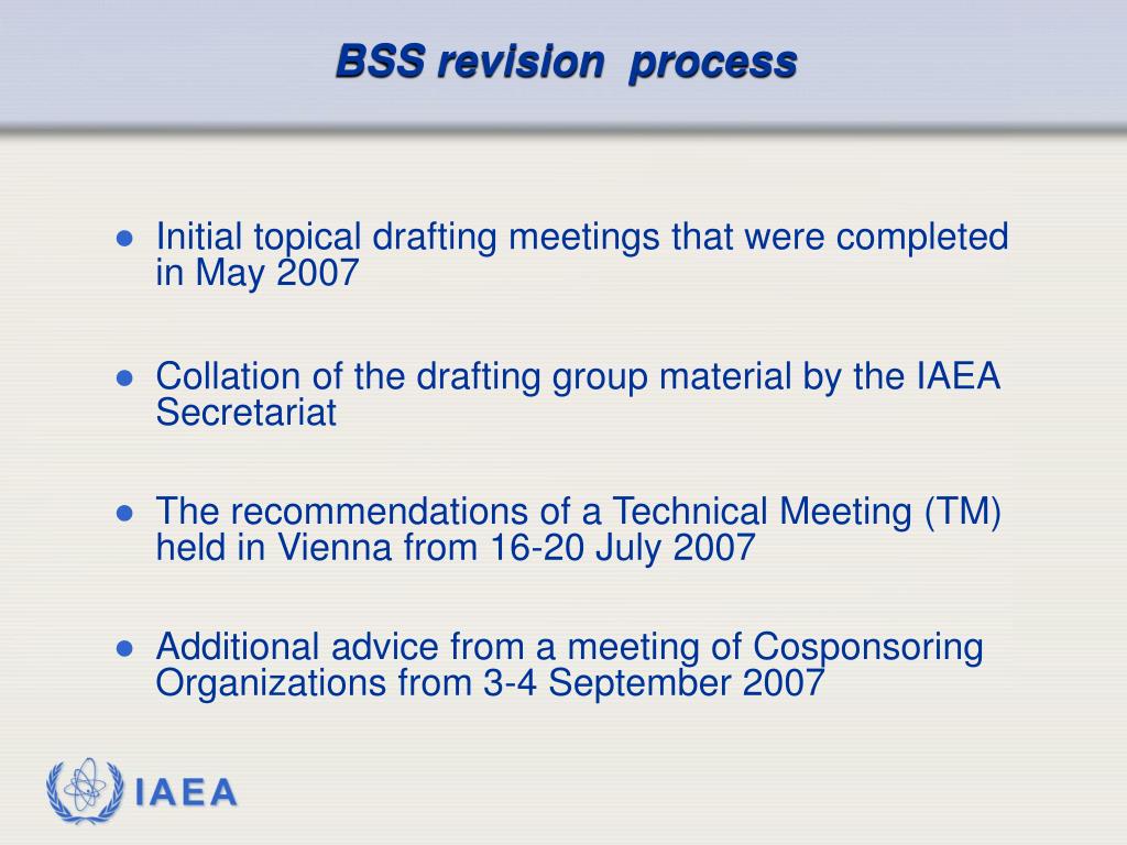 PPT - Revision Of The International Basic Safety Standards - BSS 115 ...