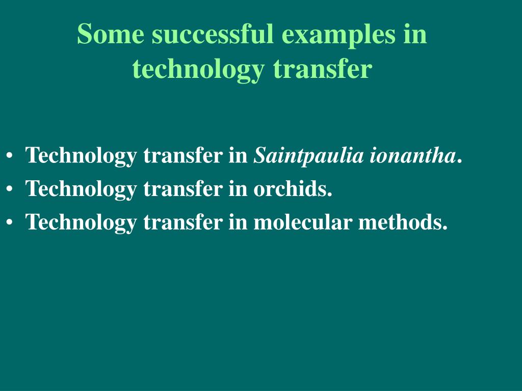 Technology Transfer Example PPT - Vietnam National University-HCM City University of Natural ...