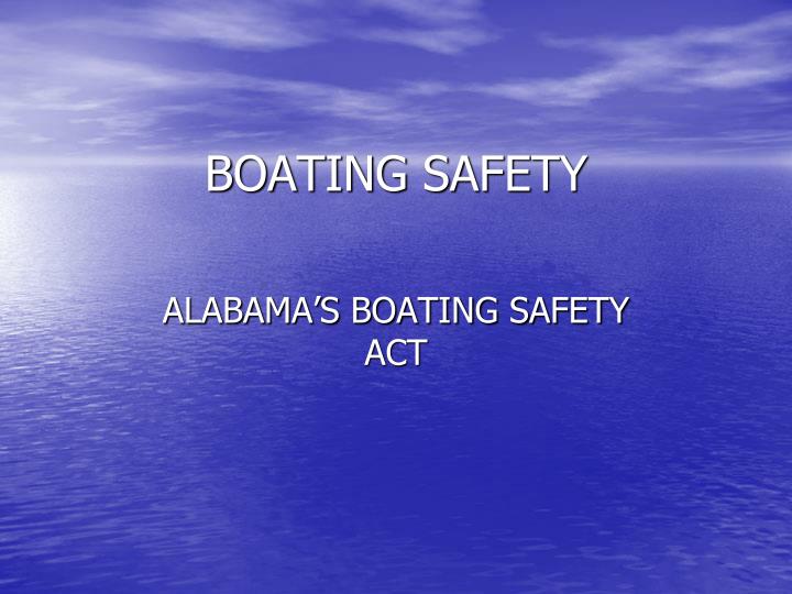 PPT BOATING SAFETY PowerPoint Presentation, free download ID3264893