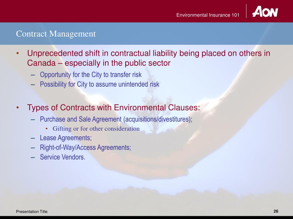 PPT - Environmental Liability Management & Risk Transfer Solutions ...