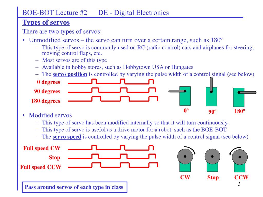 PPT - BOE-BOT Lecture #2 DE - Digital Electronics PowerPoint