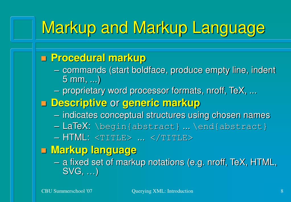 Outline Processor Markup Language