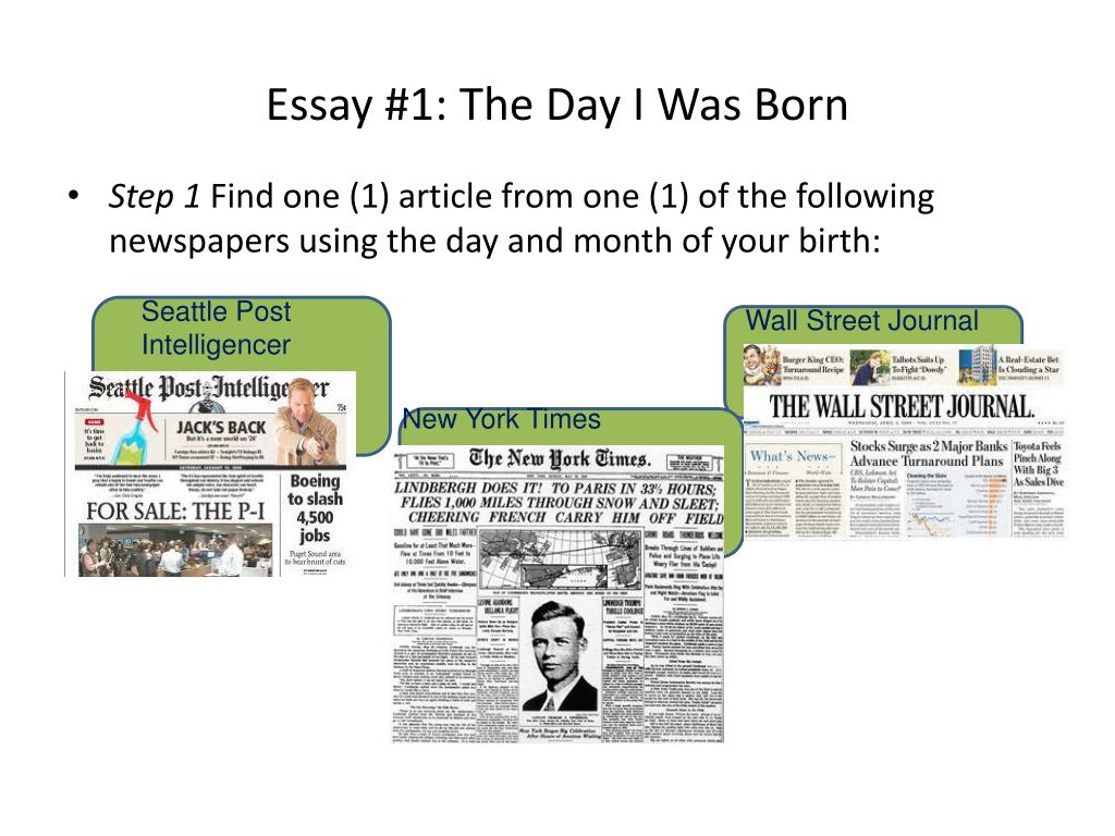 essay on the day i was born