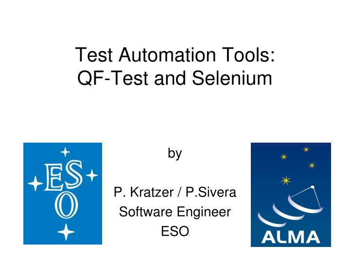 test automation tools qf test and selenium n.