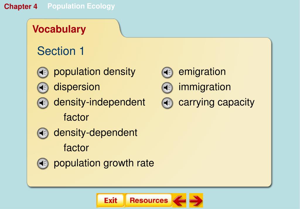 PPT - Biology Chapter 4 Population Ecology PowerPoint Presentation