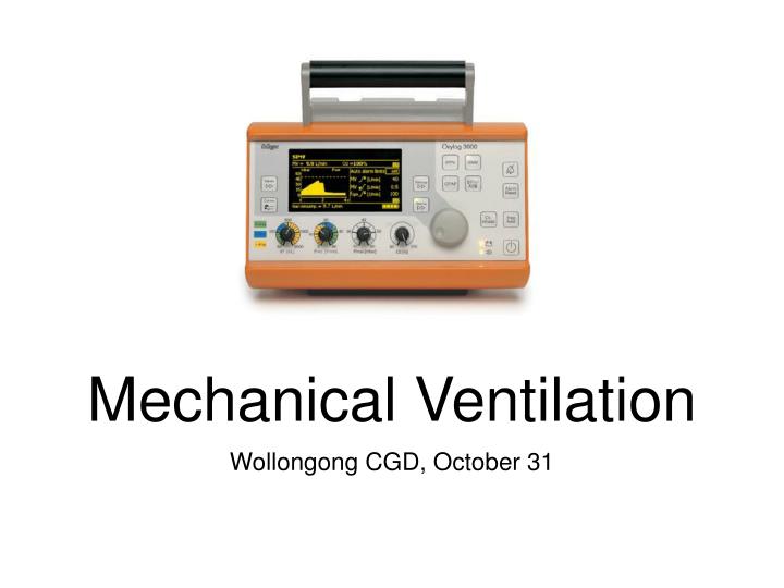mechanical ventilation ppt free download