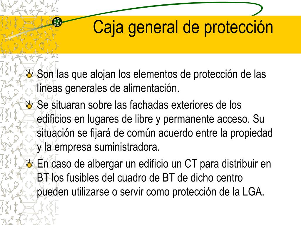 PPT - Caja general de protección PowerPoint Presentation, free download -  ID:3272808
