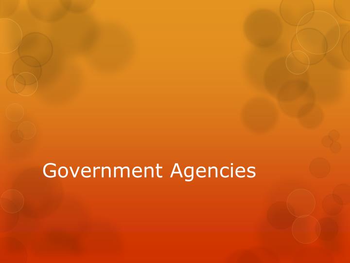 PPT - Government Agencies PowerPoint Presentation, free download - ID ...