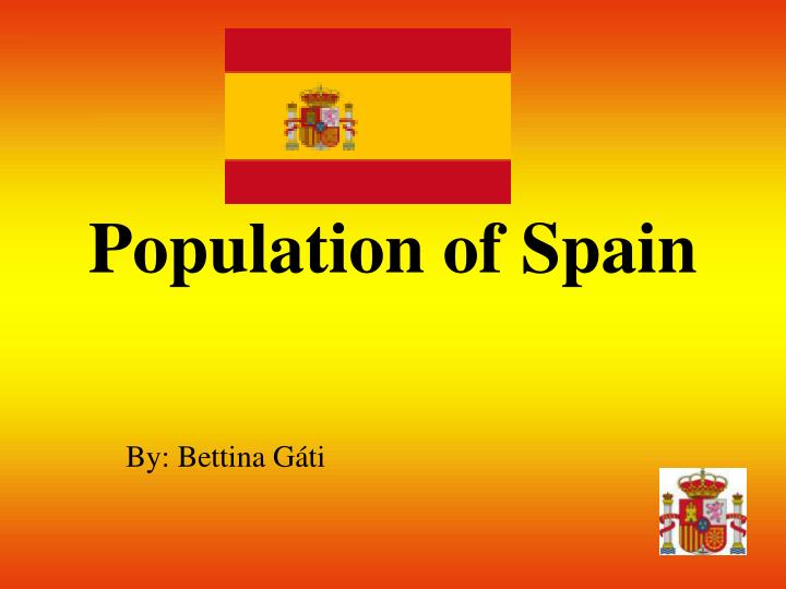 PPT Population of Spain PowerPoint Presentation, free download ID