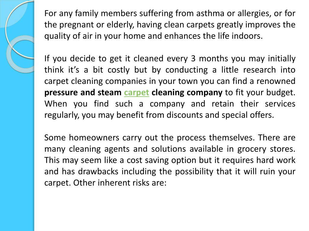 PPT - Carpet Cleaning How Often You Should Get Your Carpets Cleane ...