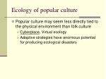 ecology of popular culture