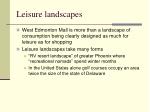 leisure landscapes