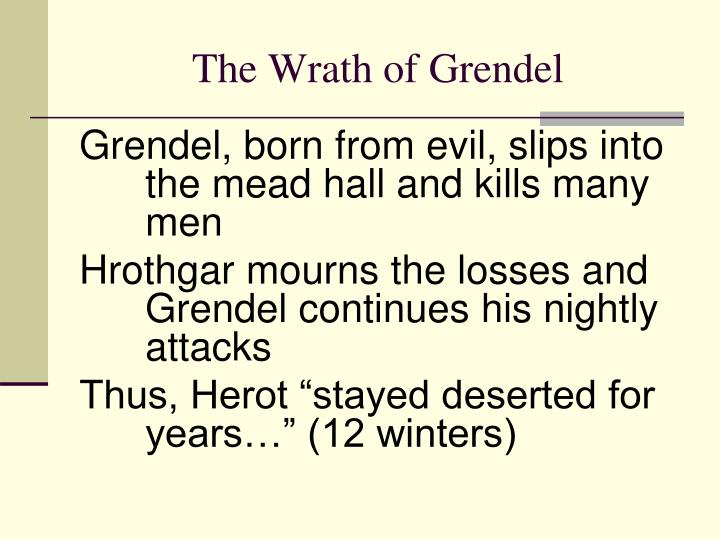 ppt beowulf review powerpoint presentation id 3275142 the wrath of grendel