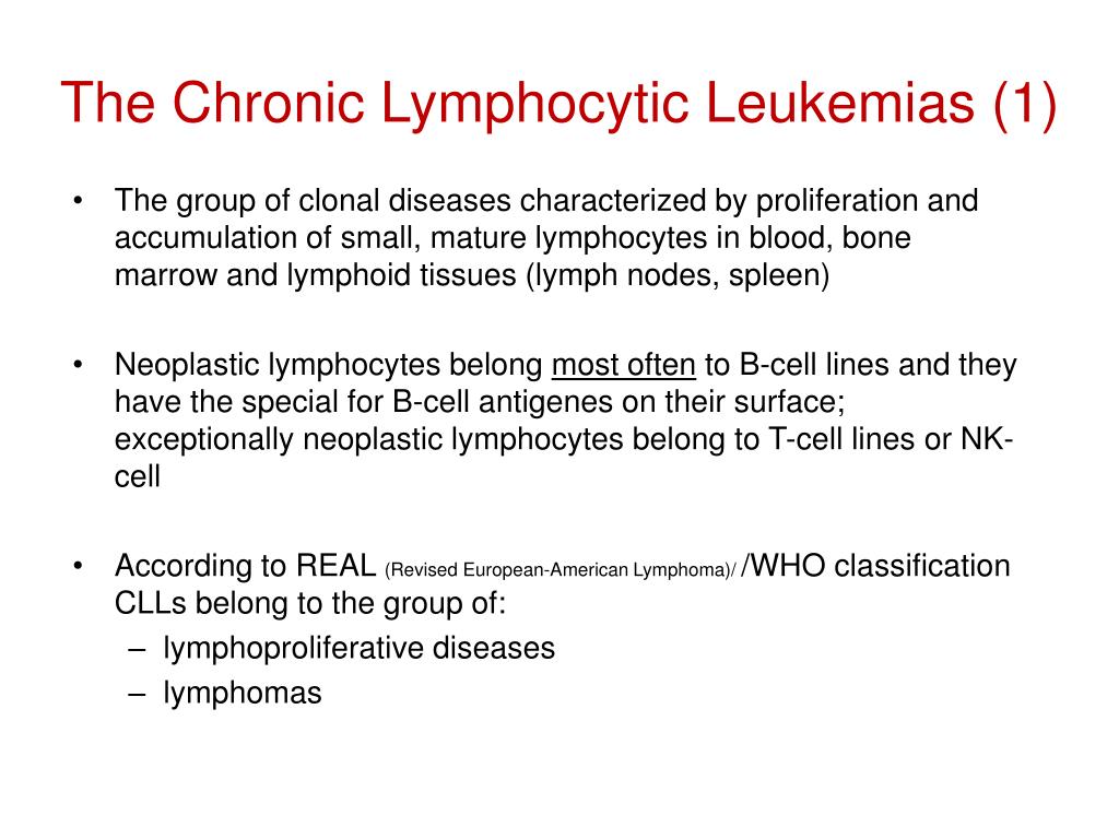 PPT - The Chronic Lymphocytic Leukemia (CLL) PowerPoint Presentation ...