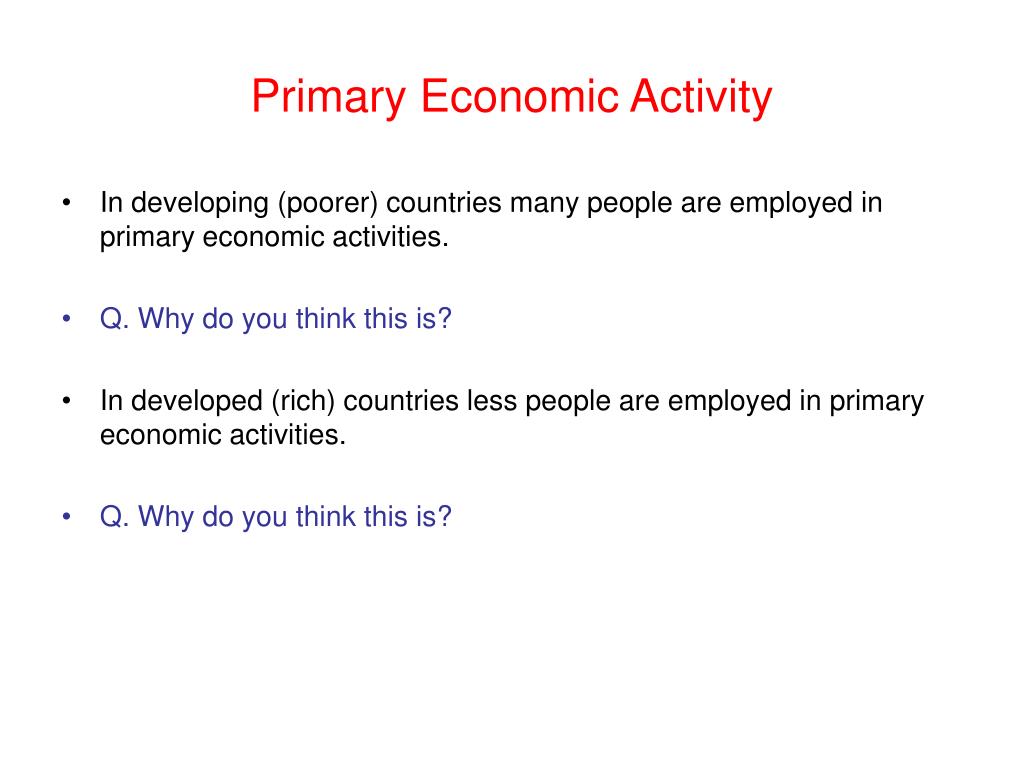 primary economic activity examples primary economic activity examples