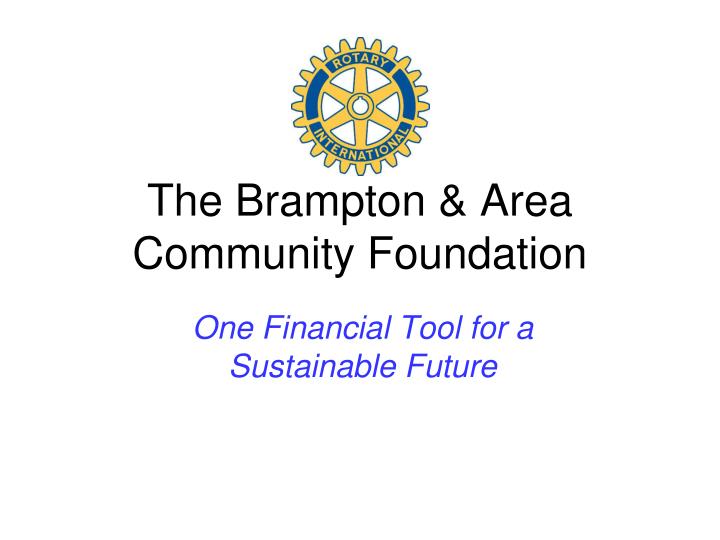 the brampton area community foundation n.