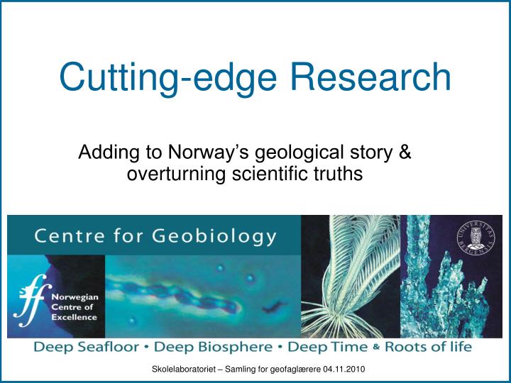PPT Cuttingedge Research PowerPoint Presentation, free download ID