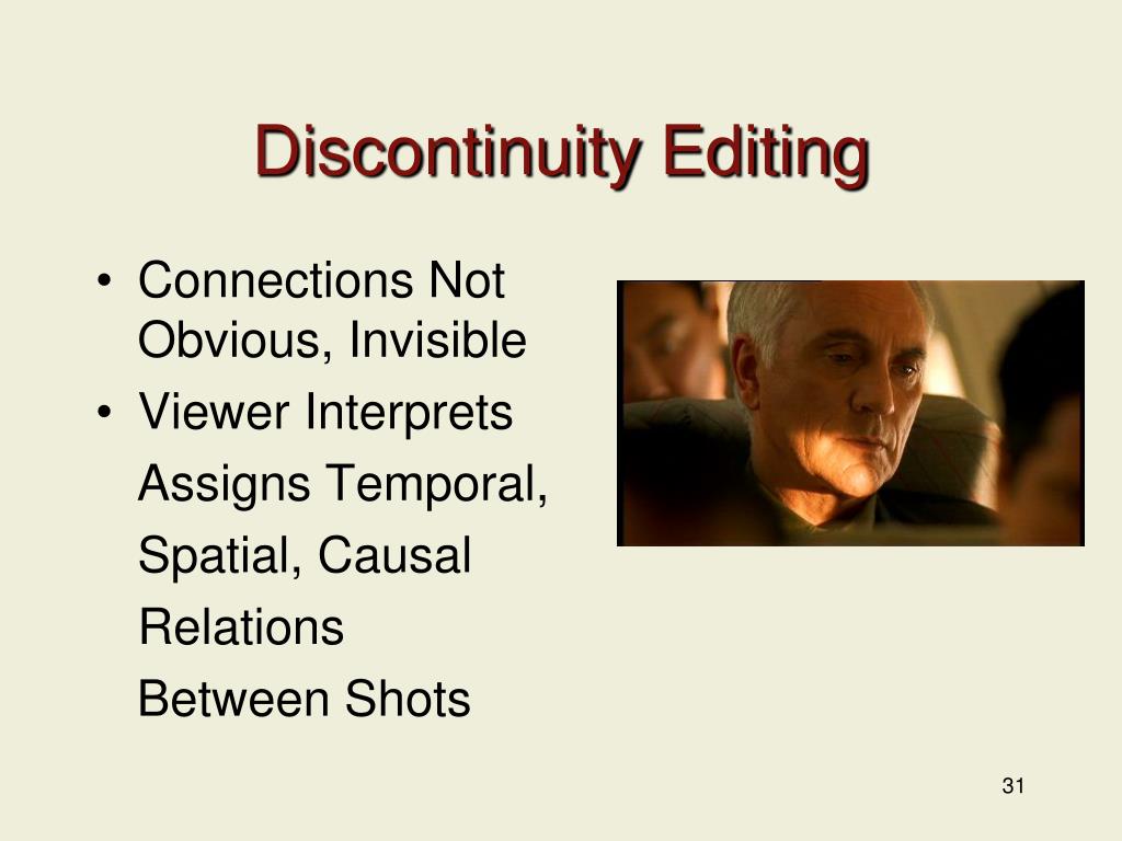 ppt lesson 4 editing powerpoint presentation id 3277599 discontinuity editing
