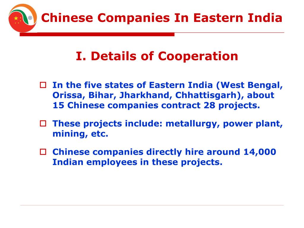 PPT China — India Cooperation and Opportunities PowerPoint