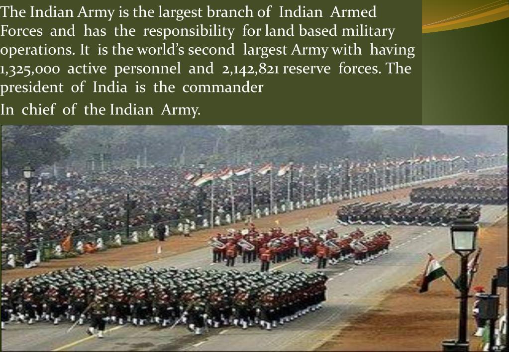 ppt presentation on indian army