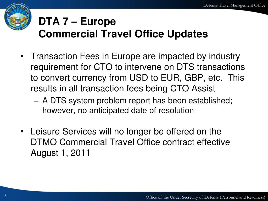 commercial travel office cto phone number