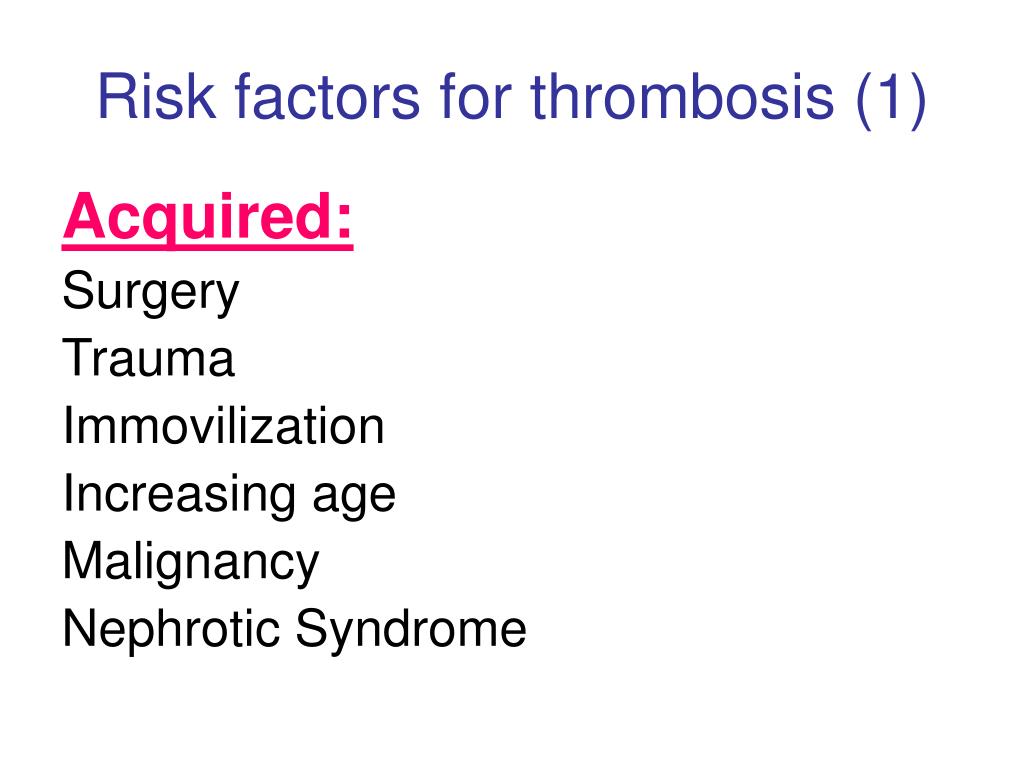 PPT - Thrombotic complications in pediatric patients PowerPoint ...