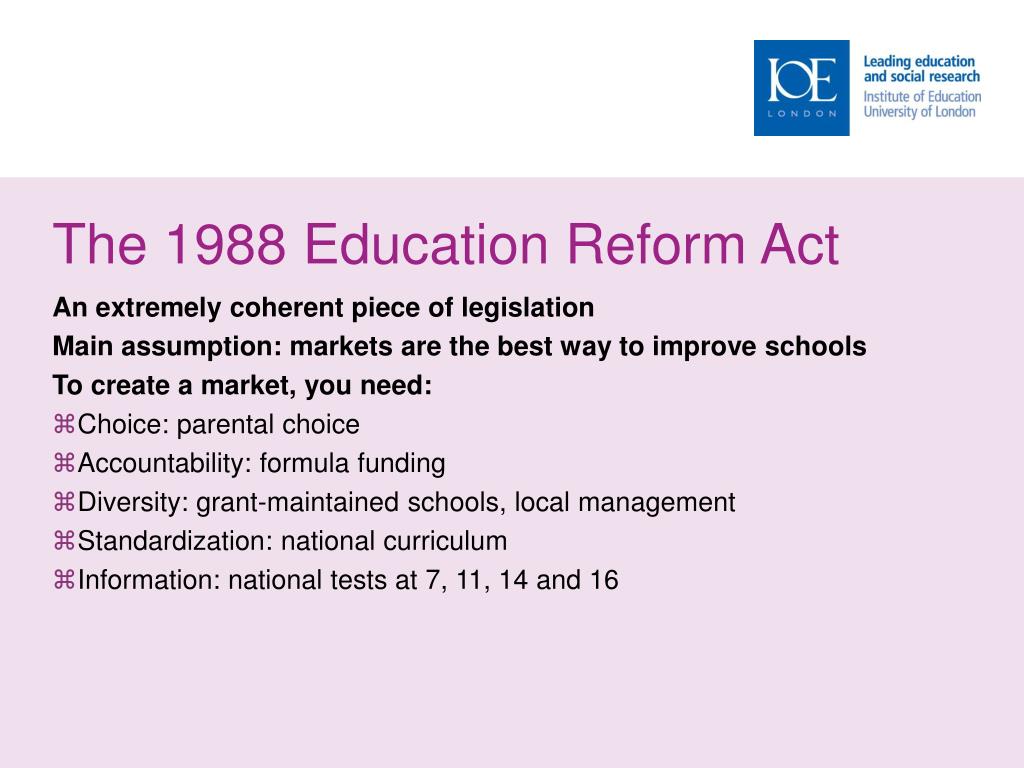 1988 education reform act essay