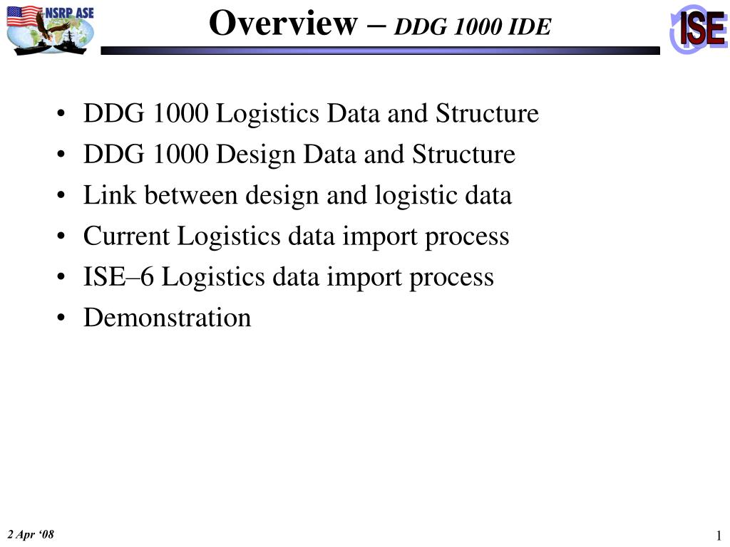 PPT - Overview – DDG 1000 IDE PowerPoint Presentation, free download