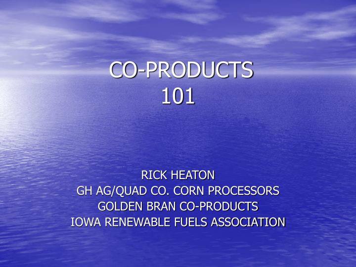 PPT COPRODUCTS 101 PowerPoint Presentation, free download ID3283233