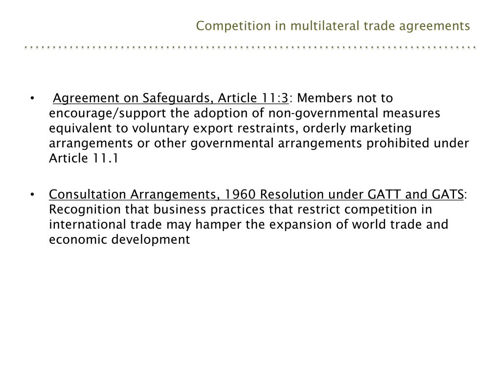 PPT - Trade and Competition: Policy interface; institutional coherence ...