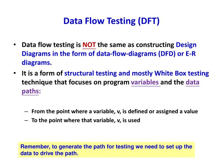 PPT Data Flow Testing (DFT) PowerPoint Presentation, free download