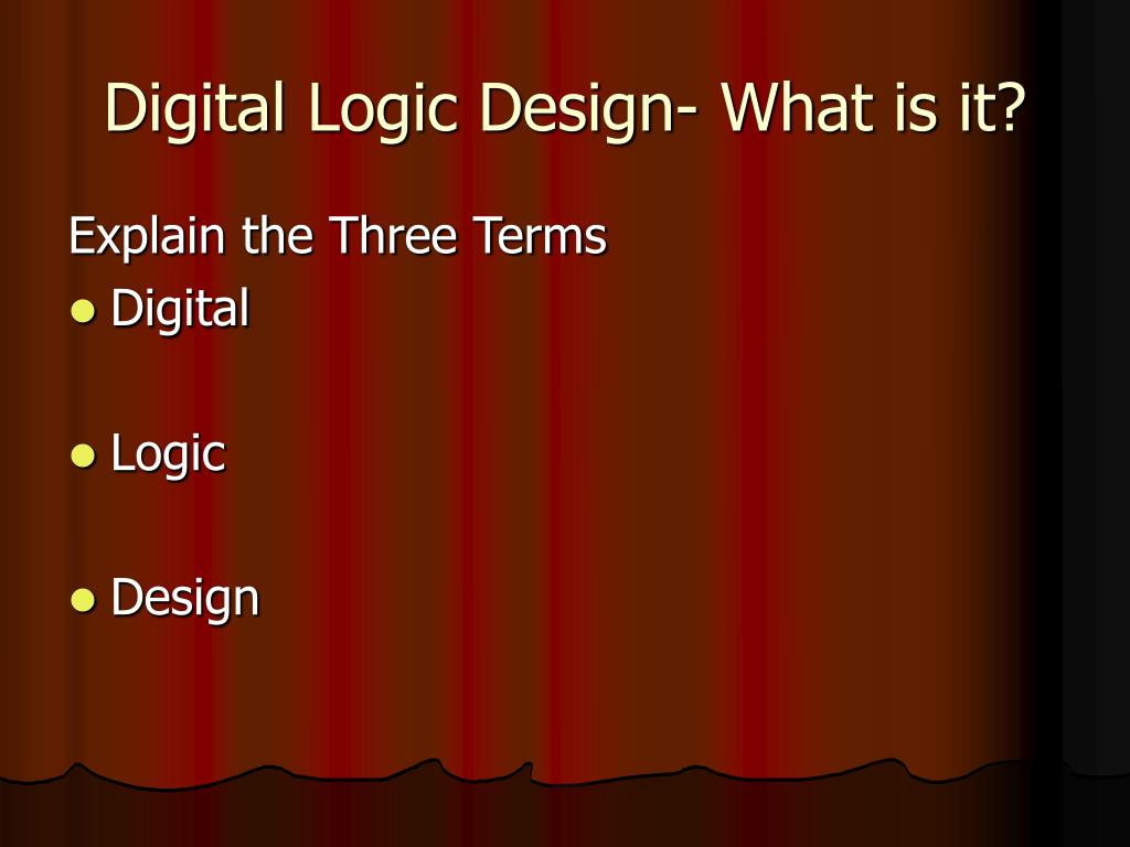 digital logic design presentation topics