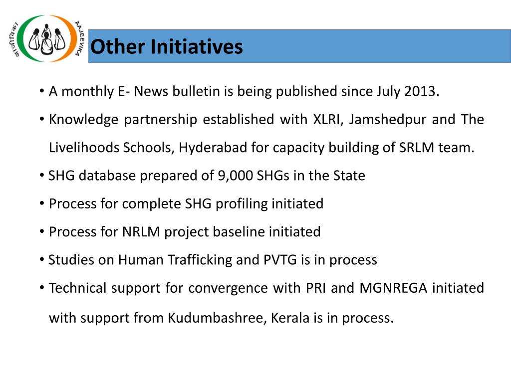 PPT - National Rural Livelihood Mission (NRLM) (Progress up-to 30 th ...