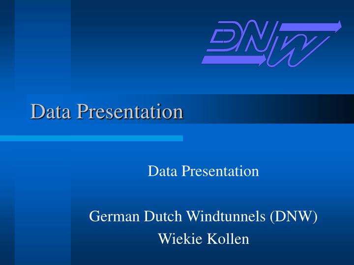 data presentation n.
