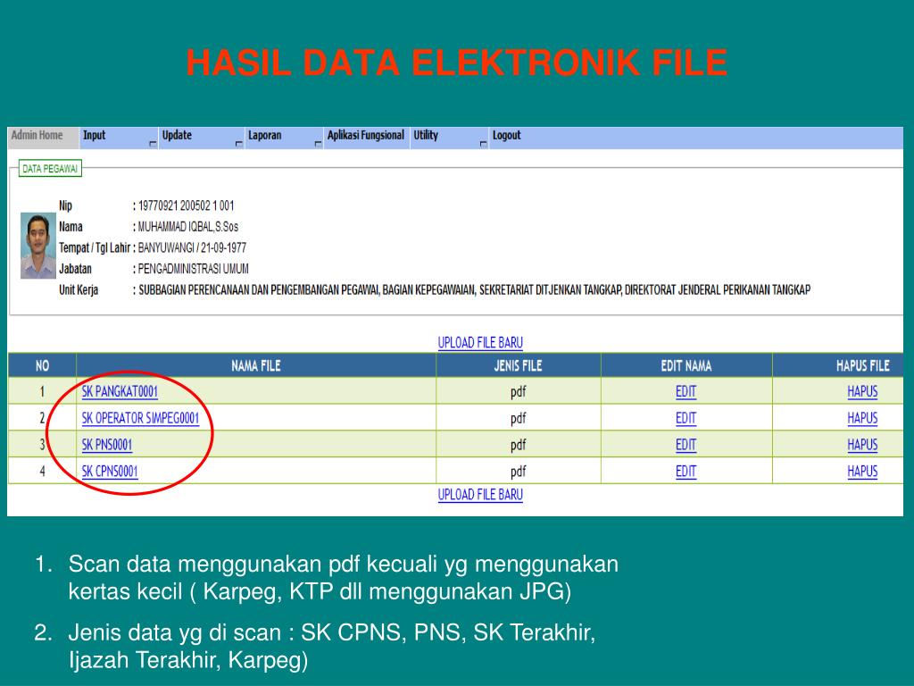 Data scan