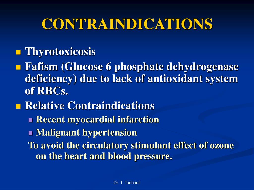 PPT INDICATIONS & APPLICATIONS of OZONE THERAPY By Dr. T. T. Tanbouli