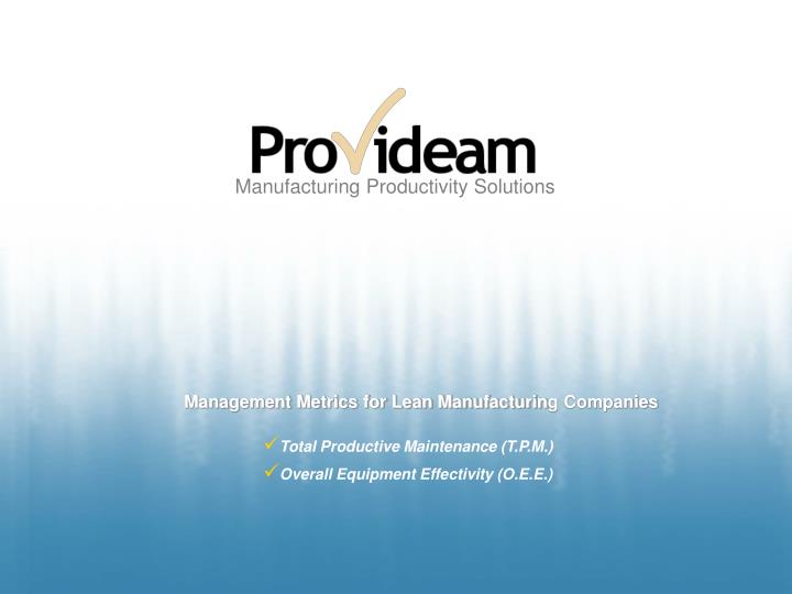 manufacturing productivity solutions n.