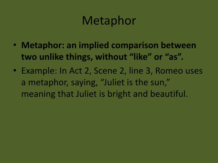 Examples Of Metaphors In Romeo And Juliet